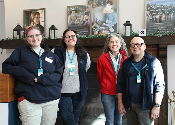 Development staff museum clean up day