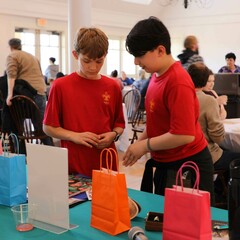 Lunch raffle volunteers clean up day