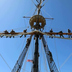 Mayflower constitution teamwork sail