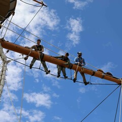 Mayflower sail crew sky