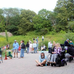 Summer music series the groovalottos crowd center pavilion