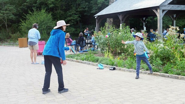 Summer music series jessi kenney craft center mother child catch ball