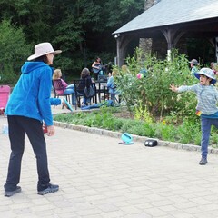 Summer music series jessi kenney craft center mother child catch ball