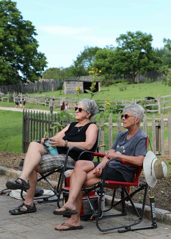 Summer music series guests cows field